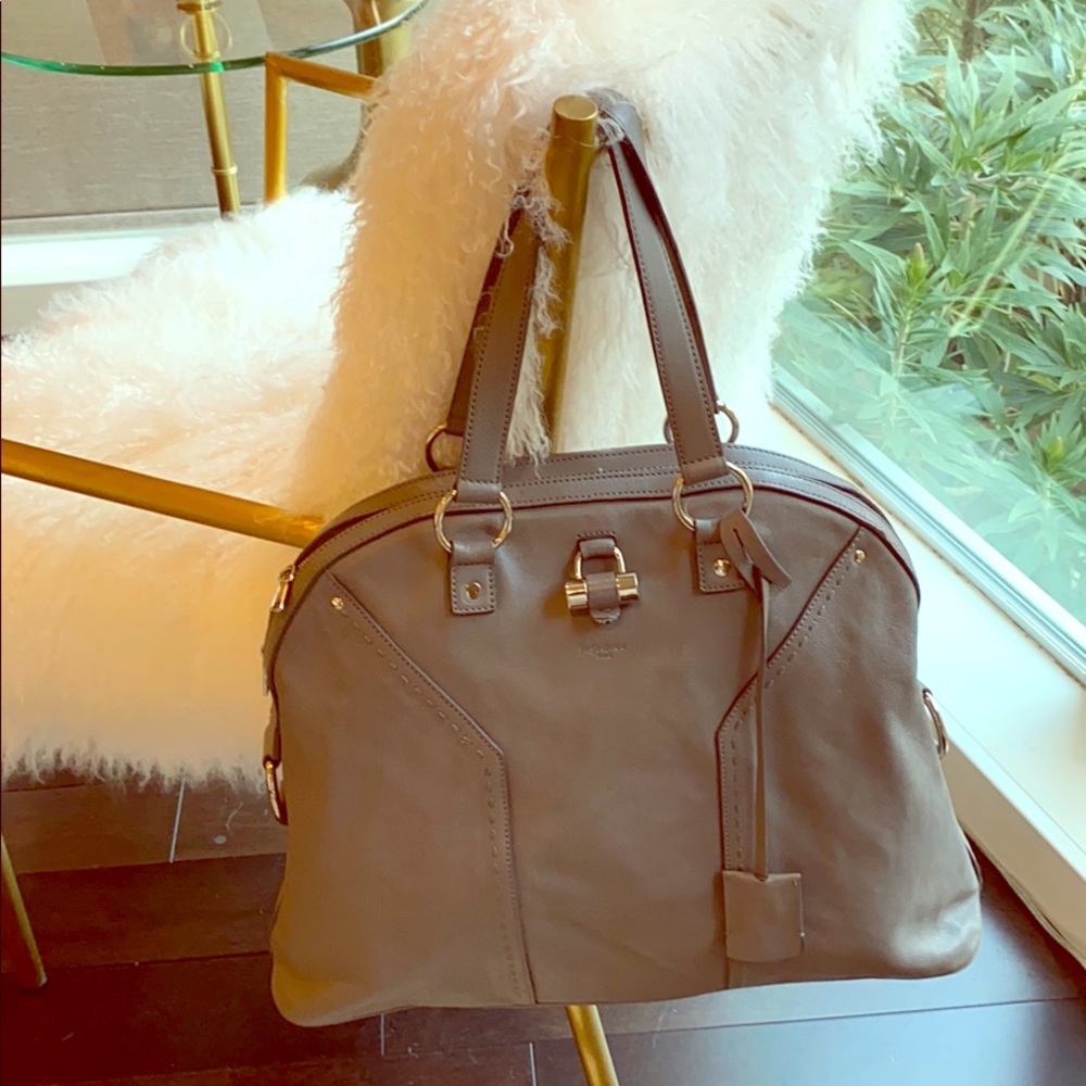 Vintage YSL structured tote